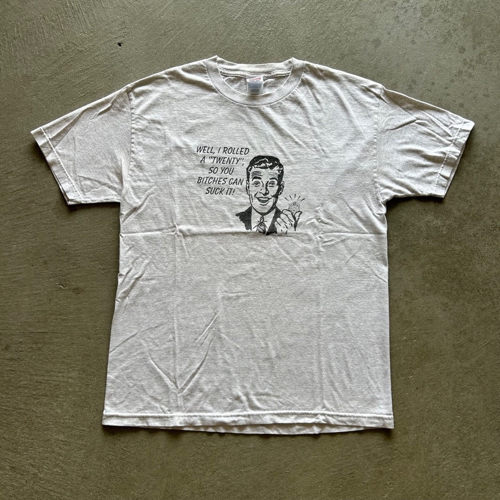 Vintage‎ Dungeons and Dragons Shirt Size Large Gray 2004 Michael Yates Humor